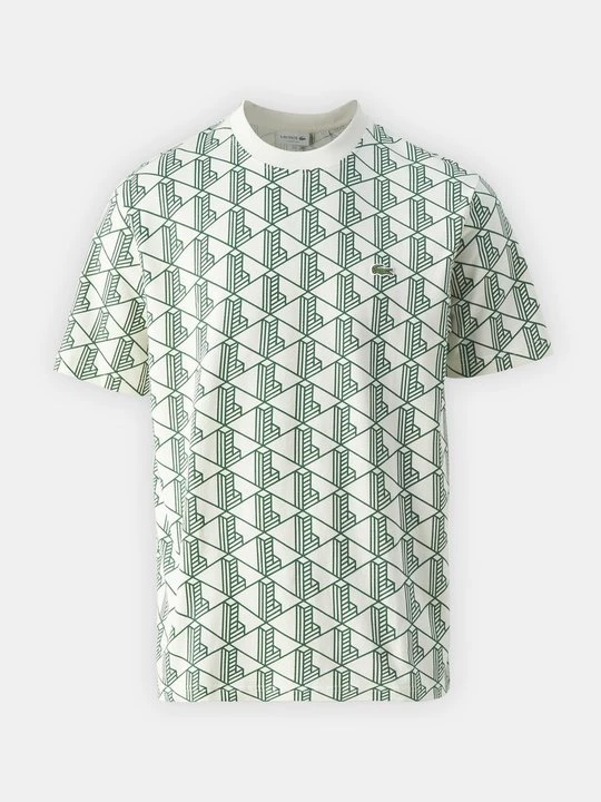 Foto van product T-shirt print Lacoste crème