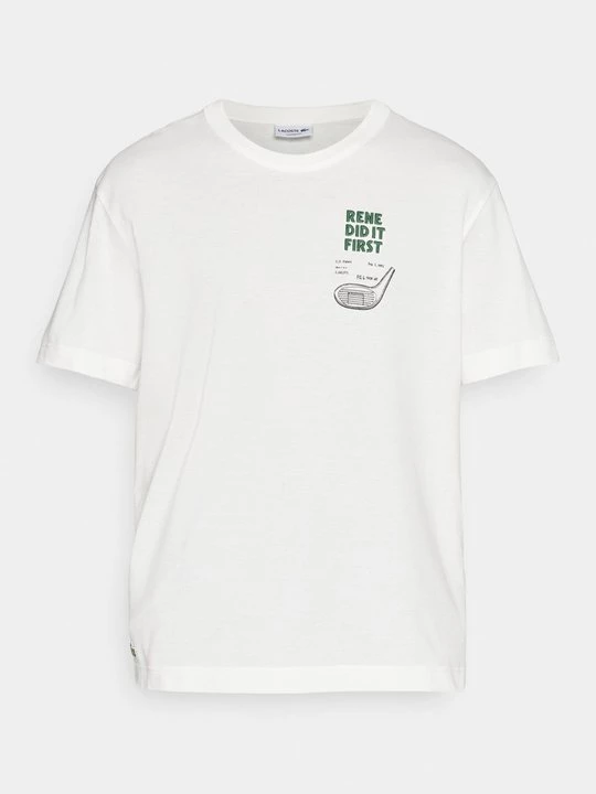 Foto van product T-shirt print Lacoste crème