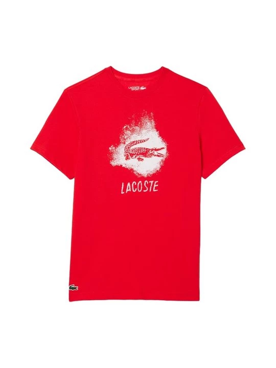Foto van product T-shirt print Lacoste rood