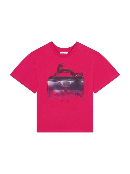 Foto van product T-shirt print Lanvin donkerroze