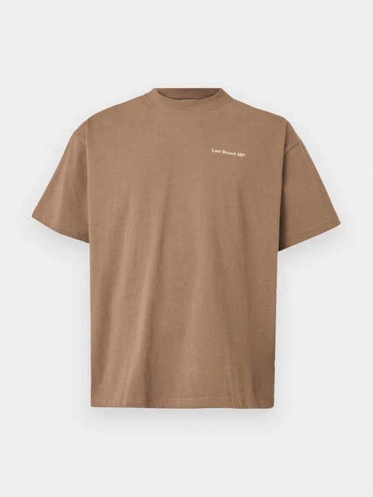 Foto van product T-shirt print Last Resort AB beżowy