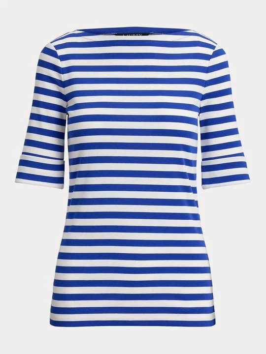 Foto van product T-shirt print Lauren Ralph Lauren koningsblauw