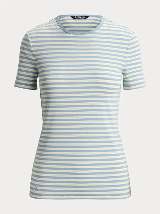 Foto van product T-shirt print Lauren Ralph Lauren lichtblauw
