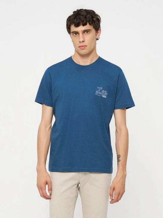 Foto van product T-shirt print Lee blauw
