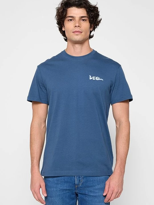 Foto van product T-shirt print Lee blauw