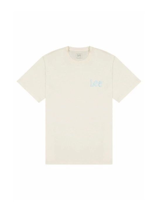 Foto van product T-shirt print Lee crème