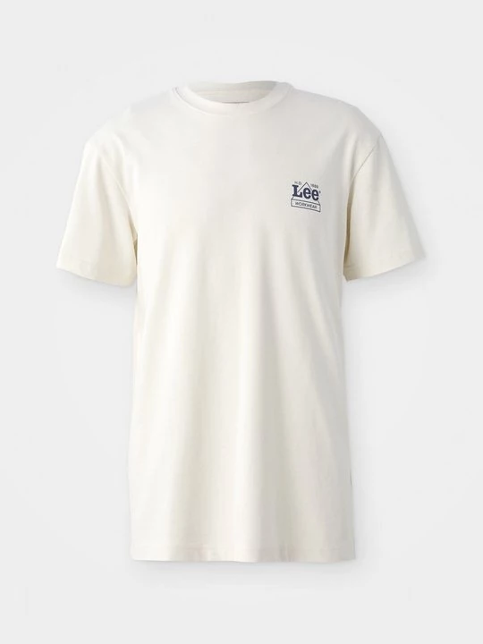 Foto van product T-shirt print Lee crème