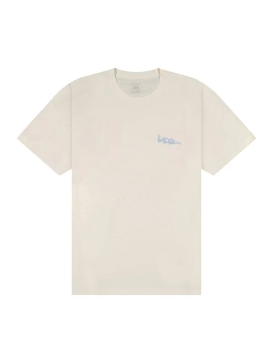Foto van product T-shirt print Lee crème