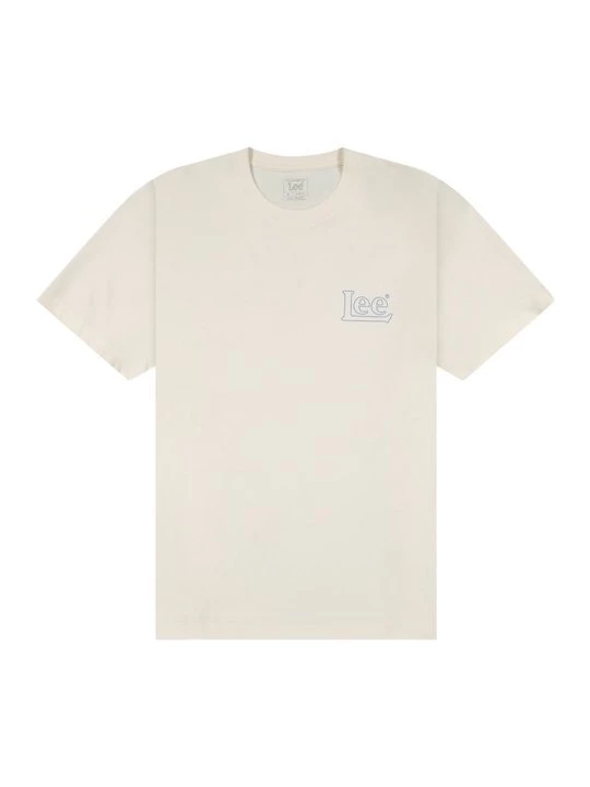 Foto van product T-shirt print Lee crème