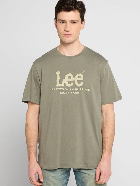 Foto van product T-shirt print Lee kaki