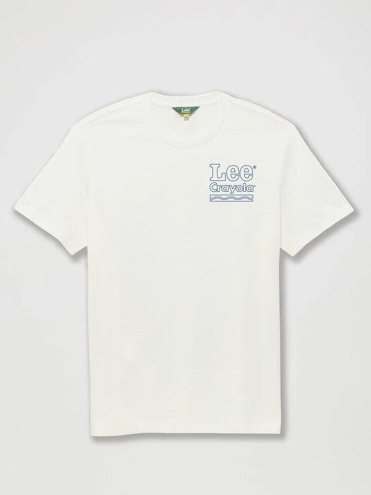 Foto van product T-shirt print Lee wit