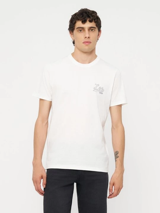 Foto van product T-shirt print Lee wit