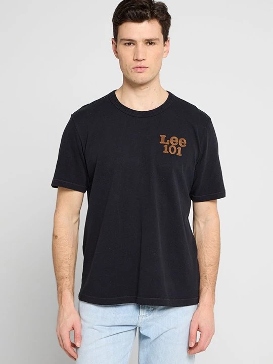Foto van product T-shirt print Lee zwart