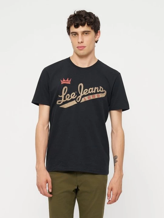 Foto van product T-shirt print Lee zwart