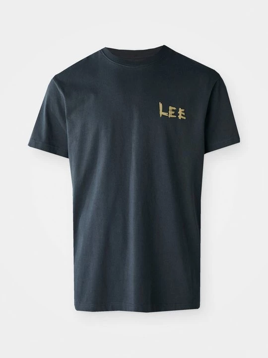 Foto van product T-shirt print Lee zwart