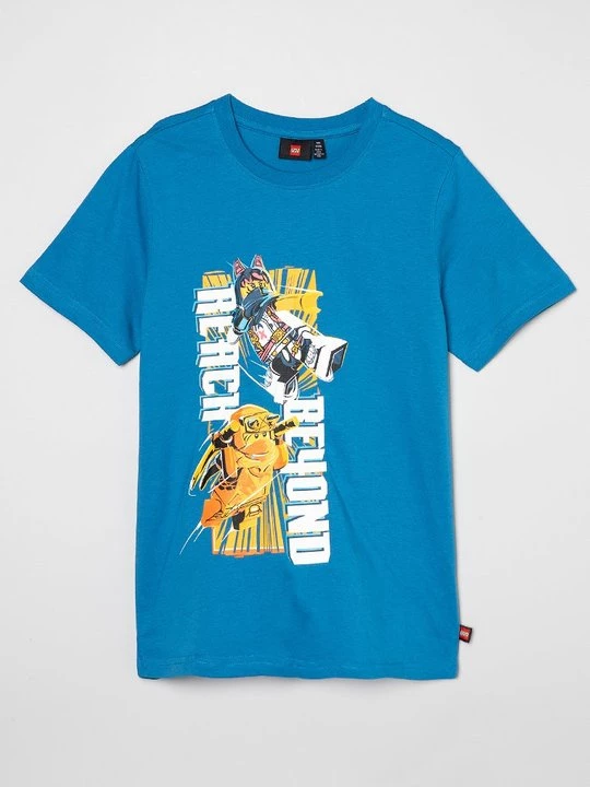 Foto van product T-shirt print LEGO blauw