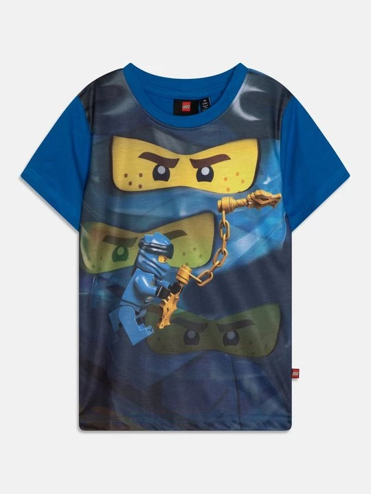Foto van product T-shirt print LEGO blauw