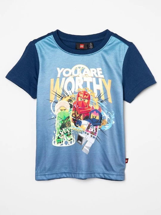 Foto van product T-shirt print LEGO donkerblauw
