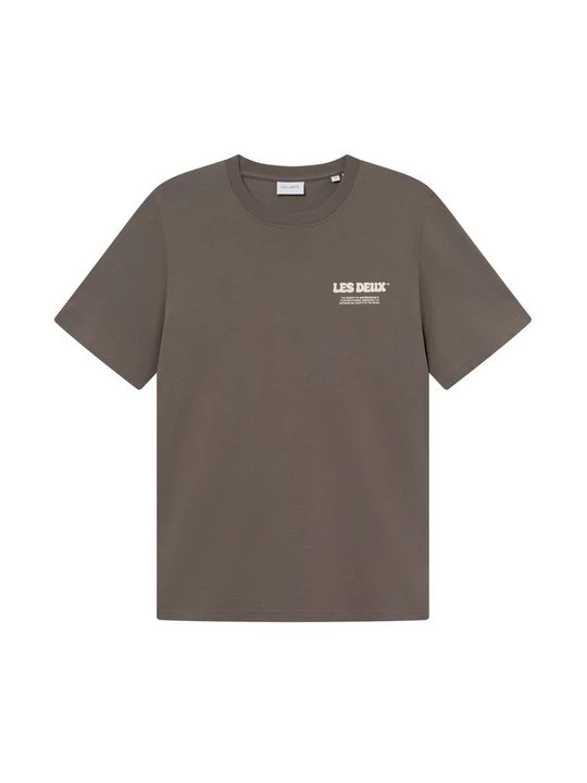 Foto van product T-shirt print Les Deux bruin