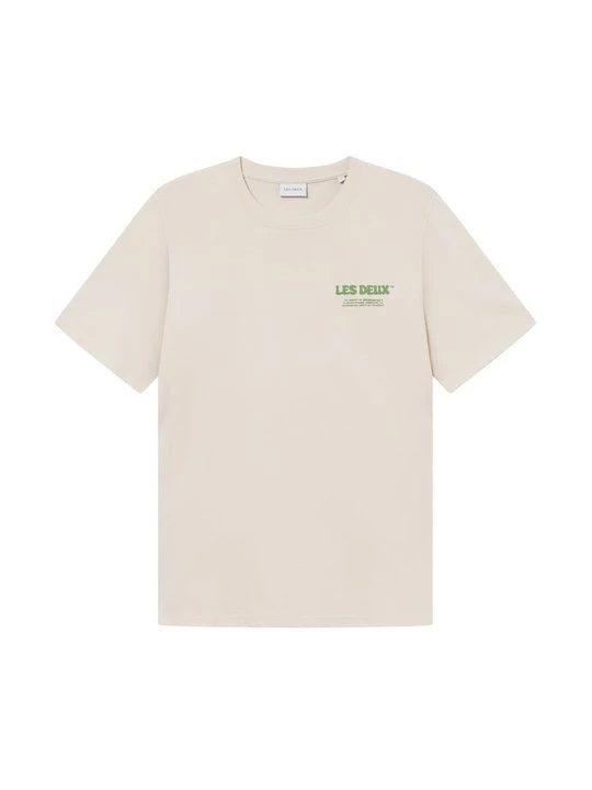 Foto van product T-shirt print Les Deux crème