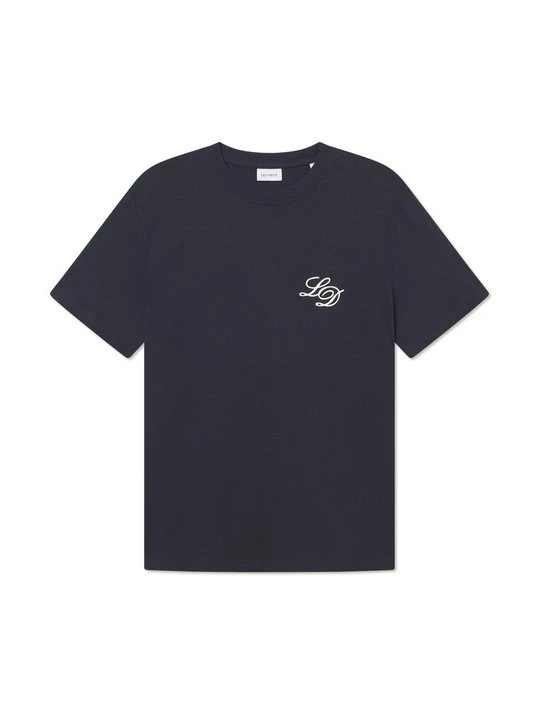 Foto van product T-shirt print Les Deux donkerblauw