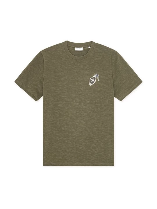 Foto van product T-shirt print Les Deux kaki