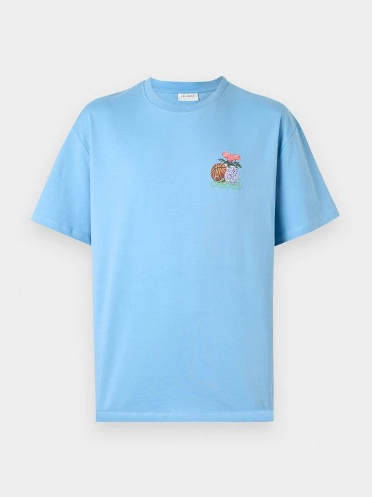 Foto van product T-shirt print Les Deux lichtblauw