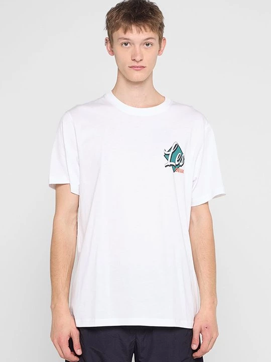 Foto van product T-shirt print Les Deux wit