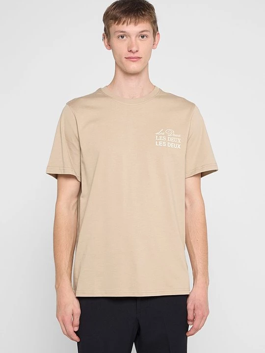 Foto van product T-shirt print Les Deux zandkleur
