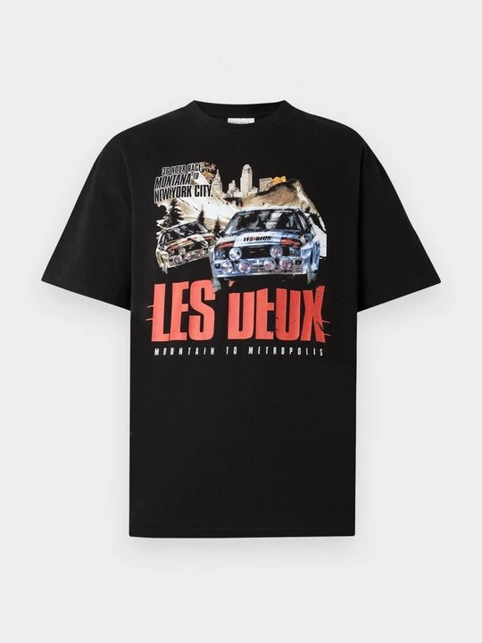 Foto van product T-shirt print Les Deux zwart