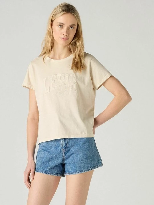 Foto van product T-shirt print Levi's crème