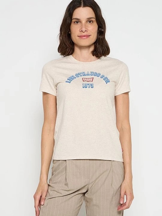 Foto van product T-shirt print Levi's crème