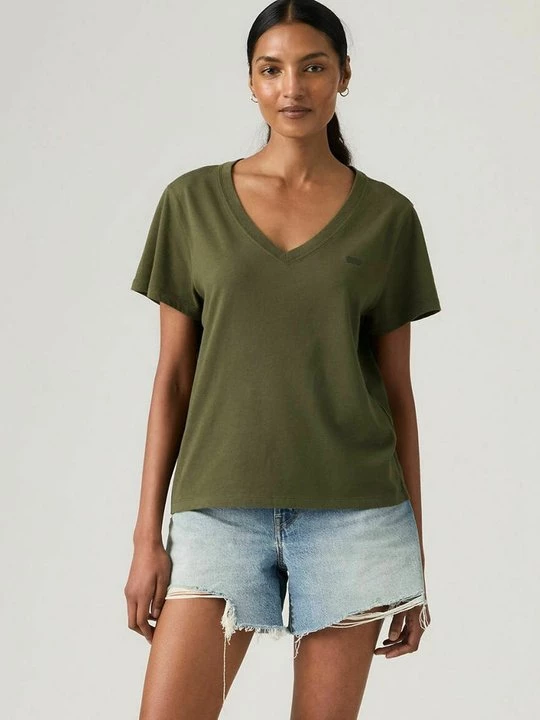 Foto van product T-shirt print Levi's groen gemêleerd