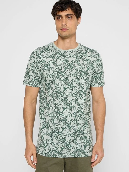 Foto van product T-shirt print lindbergh groen