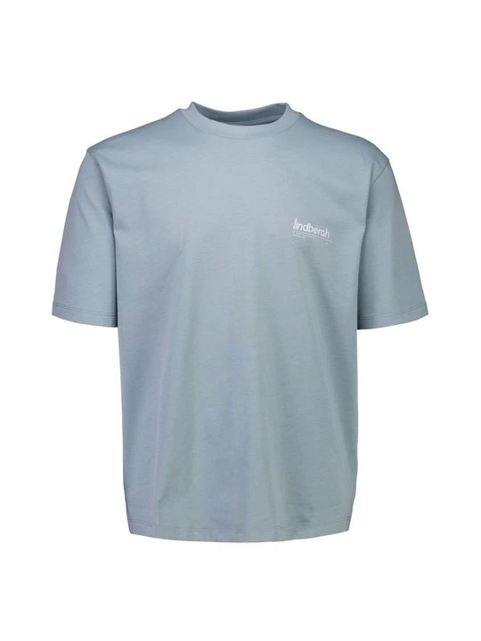 Foto van product T-shirt print lindbergh lichtblauw