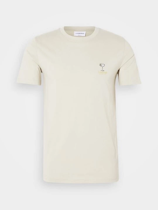 Foto van product T-shirt print lindbergh zandkleur