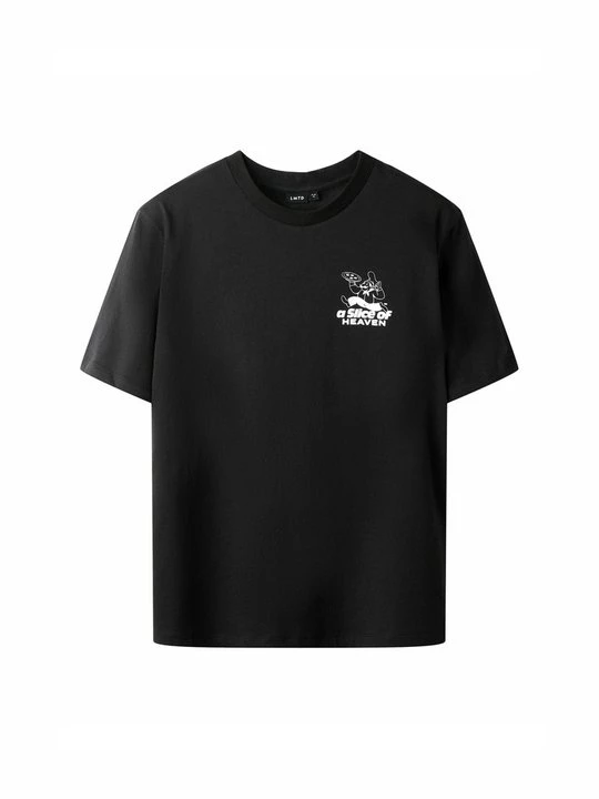 Foto van product T-shirt print LMTD zwart