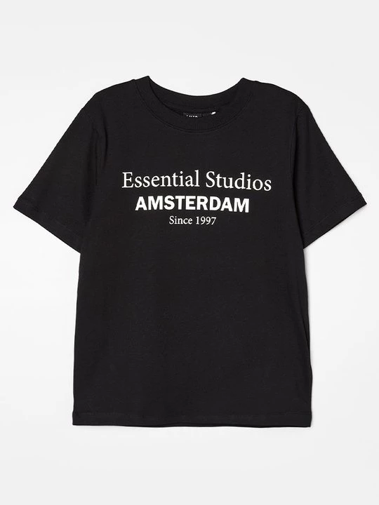 Foto van product T-shirt print LMTD zwart