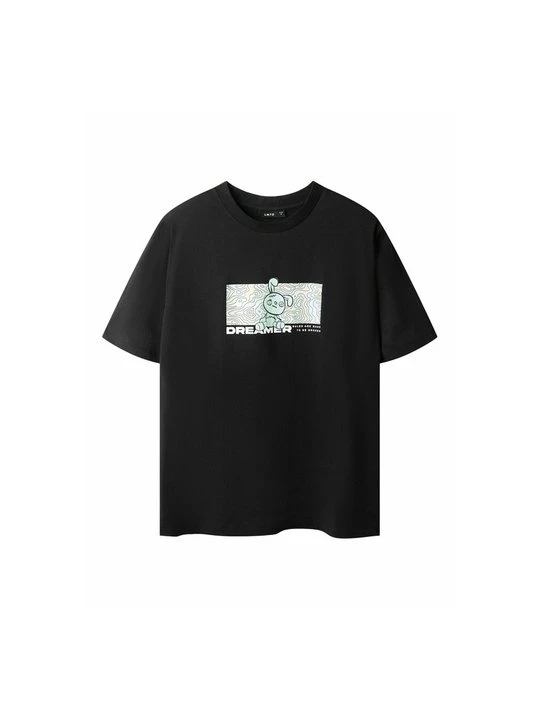 Foto van product T-shirt print LMTD zwart