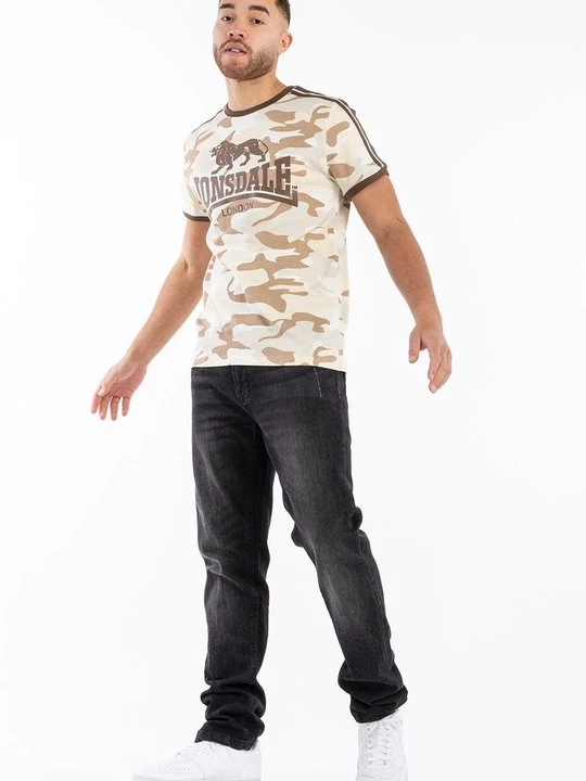 Foto van product T-shirt print Lonsdale beżowy