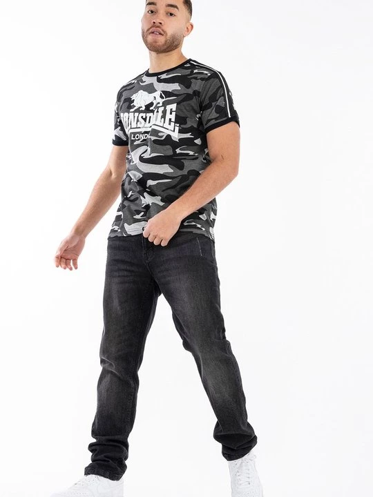 Foto van product T-shirt print Lonsdale grijs