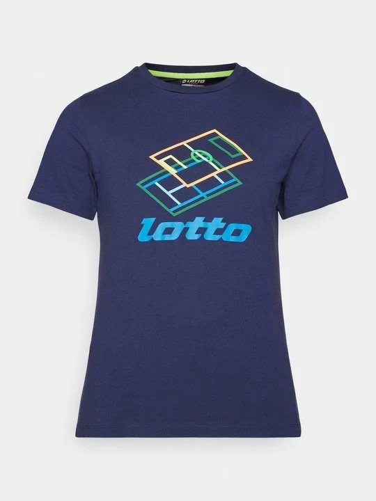 Foto van product T-shirt print Lotto donkerblauw