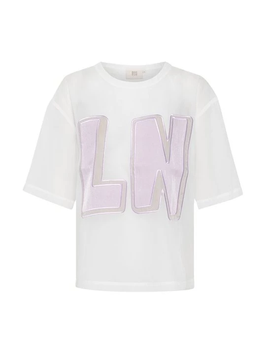 Foto van product T-shirt print Lounge Nine crème