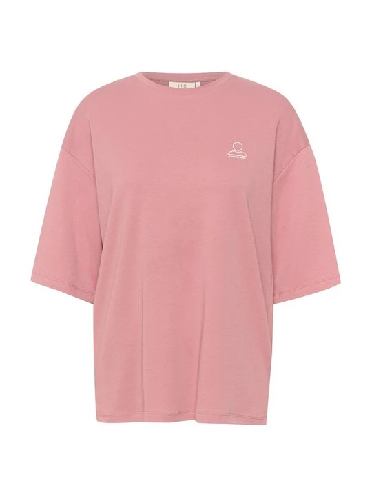 Foto van product T-shirt print Lounge Nine roze
