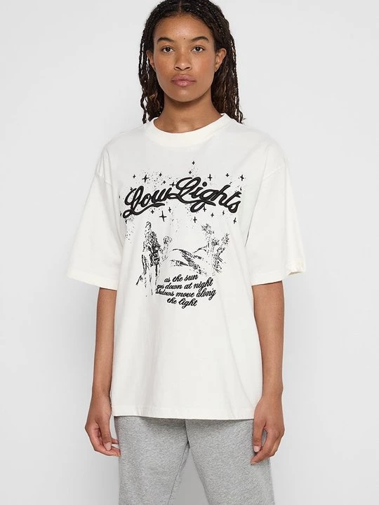 Foto van product T-shirt print Low Lights Studios beżowy