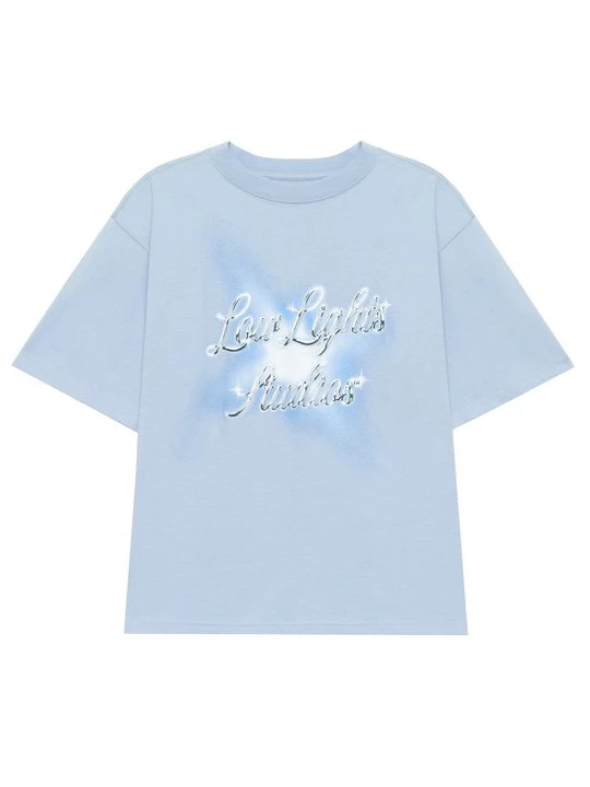 Foto van product T-shirt print Low Lights Studios blauw