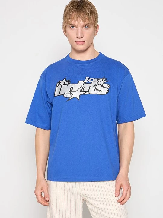 Foto van product T-shirt print Low Lights Studios blauw