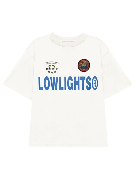 Foto van product T-shirt print Low Lights Studios crème
