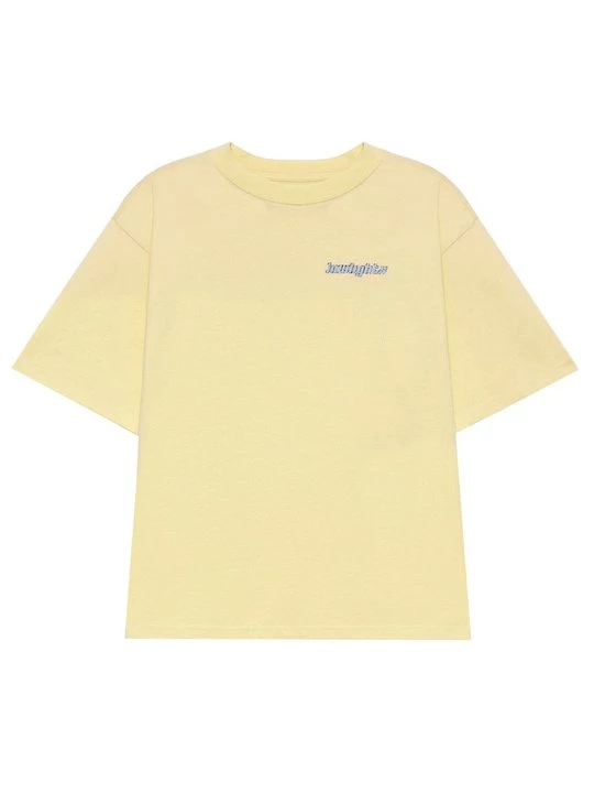 Foto van product T-shirt print Low Lights Studios geel