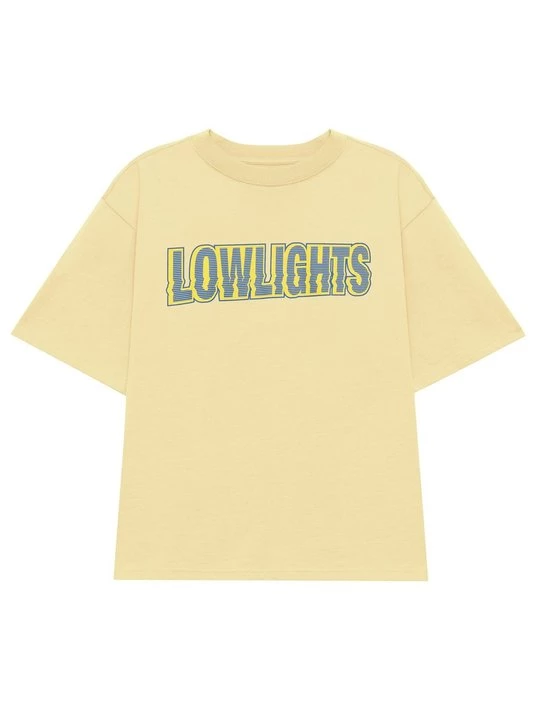 Foto van product T-shirt print Low Lights Studios geel